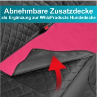 Zusatzdecke rot für Hundedecke Auto Rückbank