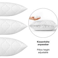 Siebenschläfer Seitenschläferkissen 40 x 145 cm Langes Kissen Mikrofaser-Füllung