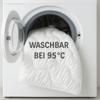 Siebenschläfer Bettdecke - Medium Ganzjahresdecke - waschbar bei 95°C