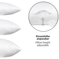 Siebenschläfer Kopfkissen mit Mikrofaser-Füllung 40 x 80 cm Doppelpack Doppelpack 40 x 80 cm